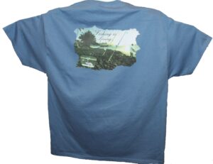 Fishing is Living (Stone washed blue) (No Pocket)